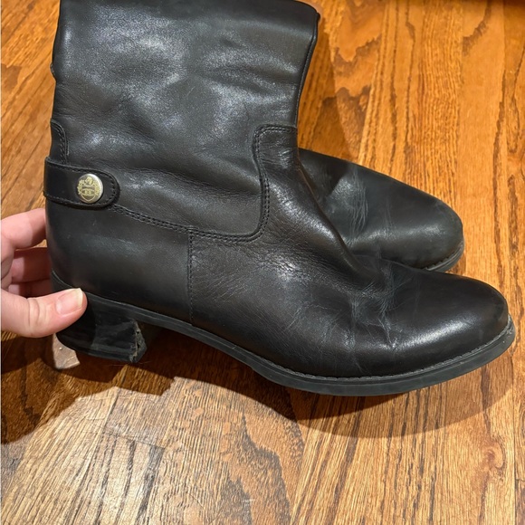 Two-Tone Leather Riding Boots - Picture 5 of 7